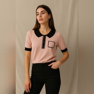 LACOSTE pink blousr size s/m